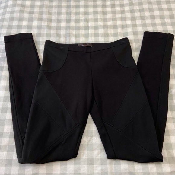 Bcbgmaxazria black skinny pant Bikercore style bodycon tight luxury design - Picture 12 of 16